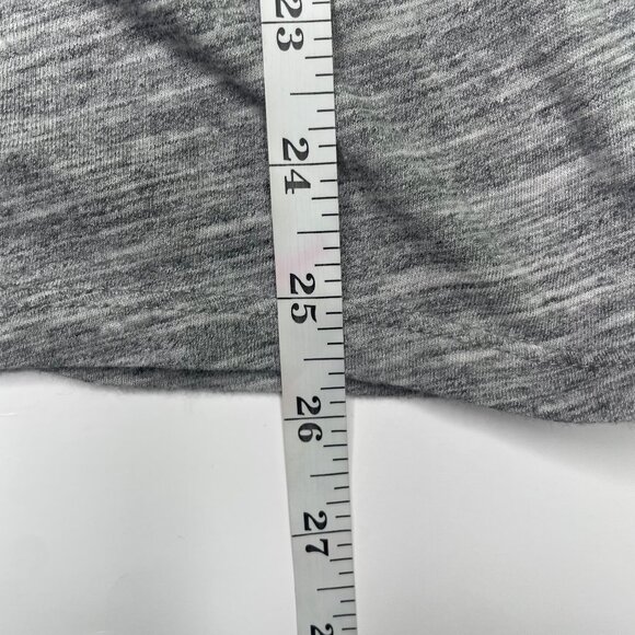 Zara Trafaluc S Gray Floral "ME IS ALL YOU NEED" Distressed Cold Shoulder Top Sm - Picture 7 of 11